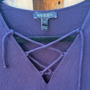 Baukjen Purple Lace-Up bodycon jersey Dress size 4